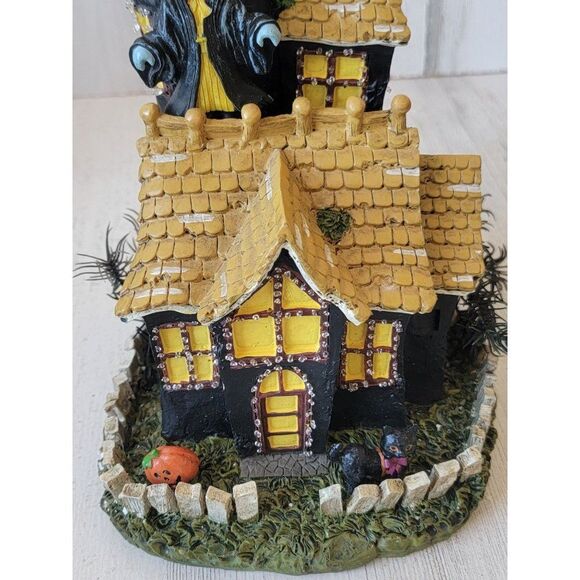 Spookyside Estates fiber optic Dracula Halloween light up house - Picture 6 of 14